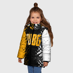 Куртка зимняя для девочки PUBG, цвет: 3D-светло-серый — фото 2