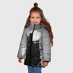 Куртка зимняя для девочки СТАЛКЕР 2, цвет: 3D-светло-серый — фото 2