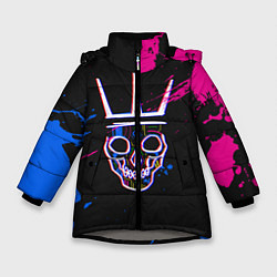 Куртка зимняя для девочки Watch Dogs Legion, цвет: 3D-светло-серый