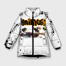 Куртка зимняя для девочки Haikyu Z, цвет: 3D-черный