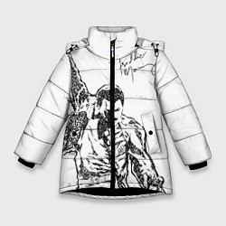 Куртка зимняя для девочки Freddie Mercury, цвет: 3D-черный