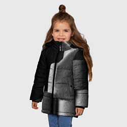Куртка зимняя для девочки Туалетная бумага, цвет: 3D-черный — фото 2