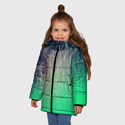 Куртка зимняя для девочки Текстура, цвет: 3D-красный — фото 2
