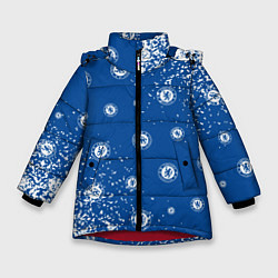 Куртка зимняя для девочки CHELSEA F C ЧЕЛСИ, цвет: 3D-красный