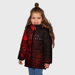 Куртка зимняя для девочки DEATH STRANDING S, цвет: 3D-черный — фото 2