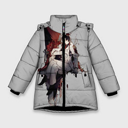 Куртка зимняя для девочки Аватар короля Е Сю, цвет: 3D-черный