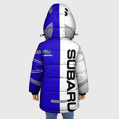 Зимняя куртка для девочки SUBARUСубару / 3D-Светло-серый – фото 4