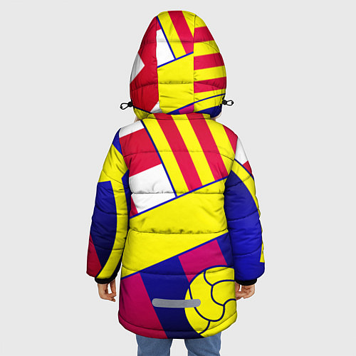 Зимняя куртка для девочки BARCELONA / 3D-Светло-серый – фото 4