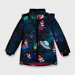 Куртка зимняя для девочки Among Us 2021, цвет: 3D-красный