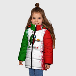 Куртка зимняя для девочки Among Us Impasta, цвет: 3D-черный — фото 2
