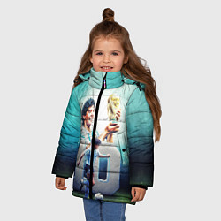 Куртка зимняя для девочки 10 number, цвет: 3D-черный — фото 2