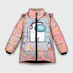 Куртка зимняя для девочки Among Us Девочкам, цвет: 3D-черный