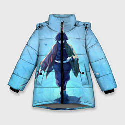 Куртка зимняя для девочки ГИЮ ТОМИОКА, цвет: 3D-светло-серый