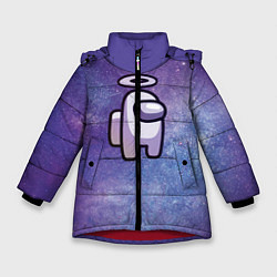 Куртка зимняя для девочки Among Us, цвет: 3D-красный