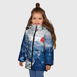Куртка зимняя для девочки FARCRY 4 S, цвет: 3D-светло-серый — фото 2