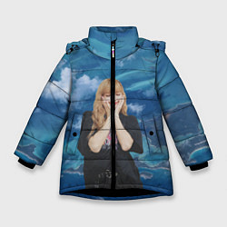 Куртка зимняя для девочки LISA BLACKPINK, цвет: 3D-черный