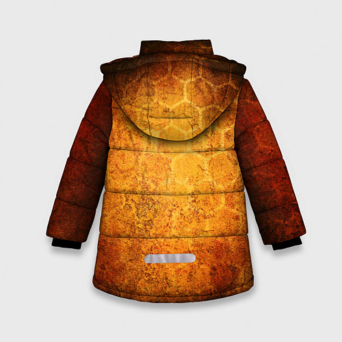Зимняя куртка для девочки Ванпанчмен / 3D-Красный – фото 2