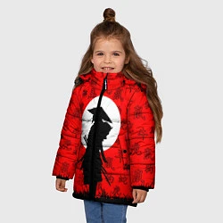 Куртка зимняя для девочки САМУРАЙ, цвет: 3D-светло-серый — фото 2