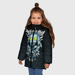 Куртка зимняя для девочки Йохохо и канистра масла, цвет: 3D-светло-серый — фото 2