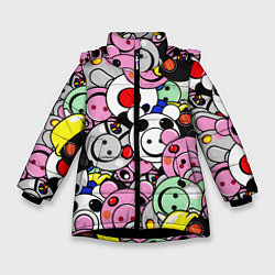 Куртка зимняя для девочки ROBLOX PIGGY, цвет: 3D-черный