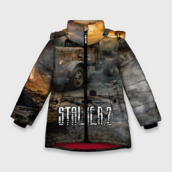 Куртка зимняя для девочки Stalker 2 Мертвый город, цвет: 3D-красный