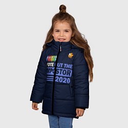 Куртка зимняя для девочки Among Us Vote Out, цвет: 3D-черный — фото 2