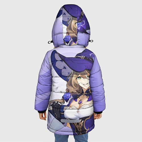 Зимняя куртка для девочки GENSHIN IMPACT, ЛИЗА / 3D-Светло-серый – фото 4