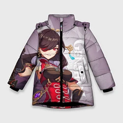 Куртка зимняя для девочки GENSHIN IMPACT, БЭЙ ДОУ, цвет: 3D-черный