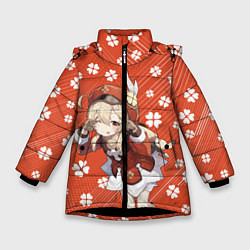 Куртка зимняя для девочки GENSHIN IMPACT, цвет: 3D-черный