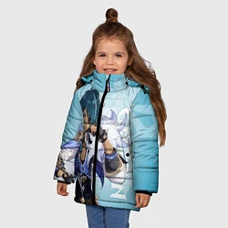 Куртка зимняя для девочки GENSHIN IMPACT, КЭЙА, цвет: 3D-черный — фото 2