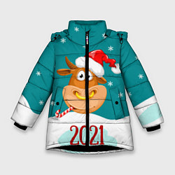 Зимняя куртка для девочки 2021 Год быка