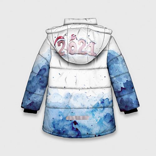 Зимняя куртка для девочки Леди Зима / 3D-Красный – фото 2