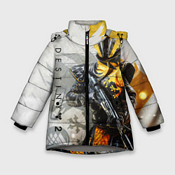 Куртка зимняя для девочки DESTINY, WARLOCK, цвет: 3D-светло-серый
