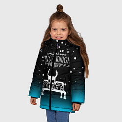 Куртка зимняя для девочки HOLLOW KNIGHT, цвет: 3D-светло-серый — фото 2