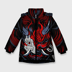 Куртка зимняя для девочки SAMURAI LVL UP, цвет: 3D-черный