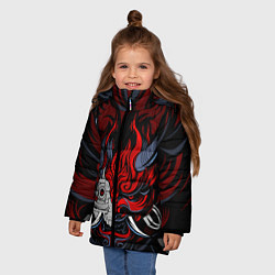 Куртка зимняя для девочки SAMURAI LVL UP, цвет: 3D-черный — фото 2