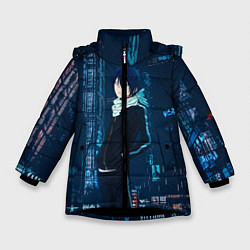 Куртка зимняя для девочки Ято, цвет: 3D-черный