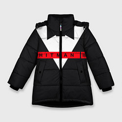 Куртка зимняя для девочки Hitman III, цвет: 3D-черный