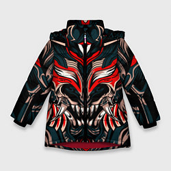 Зимняя куртка для девочки Черный самурай