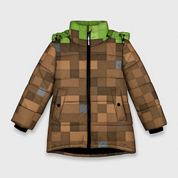 Зимняя куртка для девочки Minecraft камуфляж