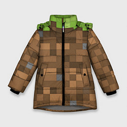 Зимняя куртка для девочки Minecraft камуфляж