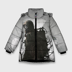 Куртка зимняя для девочки Stalker, цвет: 3D-черный