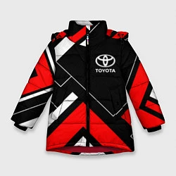 Куртка зимняя для девочки Toyota, цвет: 3D-красный