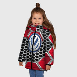 Куртка зимняя для девочки VOLKSWAGEN, цвет: 3D-красный — фото 2