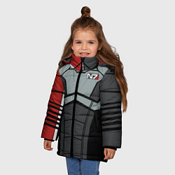 Куртка зимняя для девочки КОСТЮМ N7 MASS EFFECT N7 М, цвет: 3D-черный — фото 2