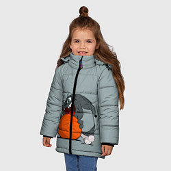 Куртка зимняя для девочки Приятного аппетита, цвет: 3D-черный — фото 2