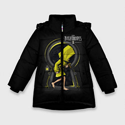 Куртка зимняя для девочки Little Nightmares 2 замок, цвет: 3D-черный