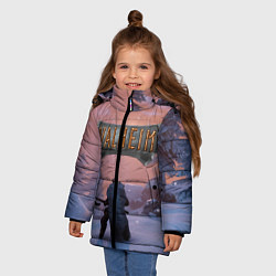 Куртка зимняя для девочки Valheim, цвет: 3D-красный — фото 2