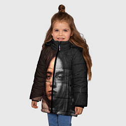 Куртка зимняя для девочки Билли Айлиш, цвет: 3D-черный — фото 2