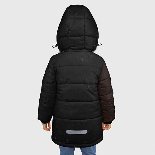 Зимняя куртка для девочки Билли Айлиш / 3D-Светло-серый – фото 4